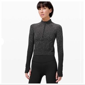 Lululemon Rest Less Cropped Half Zip